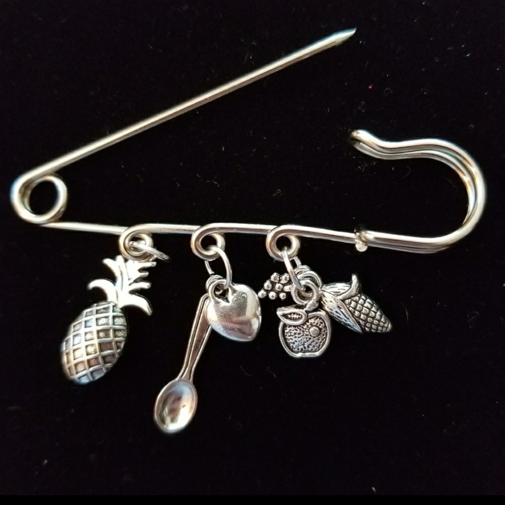 Silver Foodie Pin